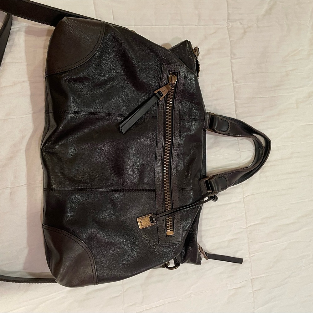 John Varvatos Mens Leather Bag